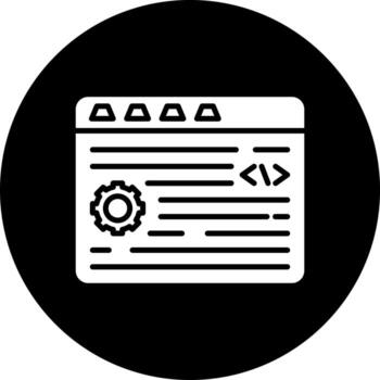 programación vector icono estilo