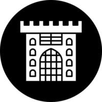 Castle Gate Vector Icon Style