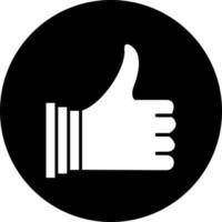 Thumbs Up Vector Icon Style