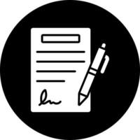 Contract Agreement Vector Icon Style