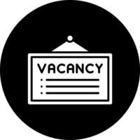 trabajo vacante vector icono estilo