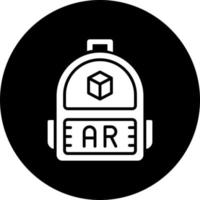 Ar Backpack Vector Icon Style