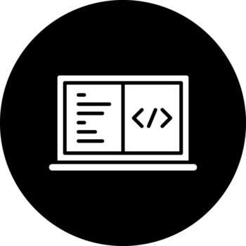 codificación vector icono estilo
