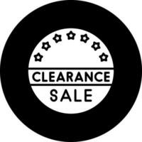 Clearance Sale Vector Icon Style