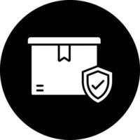 paquete seguro vector icono estilo