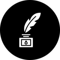 Feather And Ink Vector Icon Style