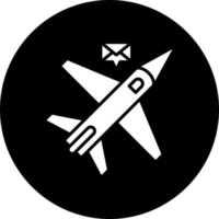 Mail Plane Vector Icon Style