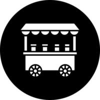 Toffee Apple Stall Vector Icon Style