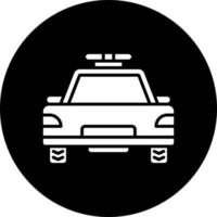 Police Car Vector Icon Style