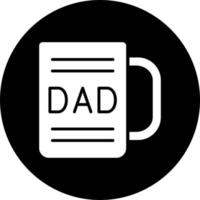 DAD Mug Vector Icon Style