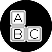 ABC Blocks Vector Icon Style