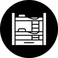Bunk Bed Vector Icon Style