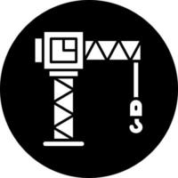 Tower Crane Vector Icon Style