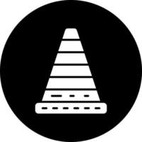 Road Cone Vector Icon Style