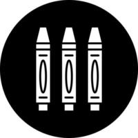 Pencil Crayon Vector Icon Style