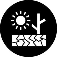 Drought Vector Icon Style