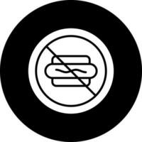 No Fast Food Vector Icon Style