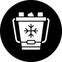 Ice Bucket Vector Icon Style