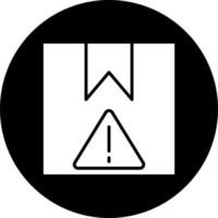 Delivery Warning Vector Icon Style