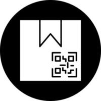 paquete qr código vector icono estilo