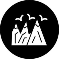 Mountains Vector Icon Style