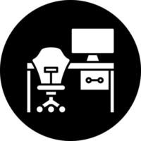 espacio de trabajo vector icono estilo