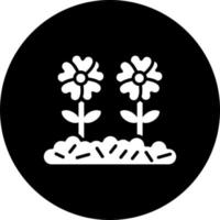 Flower Plantation Vector Icon Style