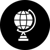 Globe Stand Vector Icon Style