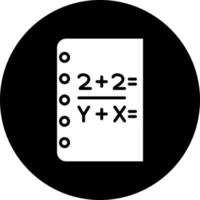 matemáticas vector icono estilo