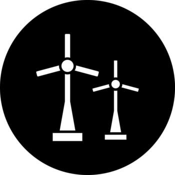 Windmill Vector Icon Style