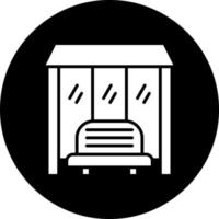 Bus Stop Vector Icon Style