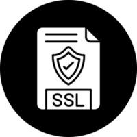 ssl archivo vector icono estilo