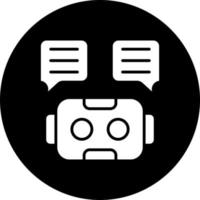 Chat Bot Vector Icon Style