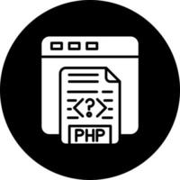 php codificación vector icono estilo