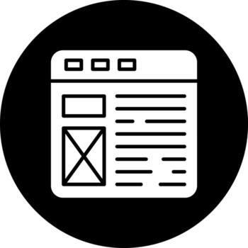 Web Layout Vector Icon Style
