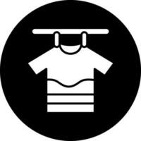 Drying Clothes Vector Icon Style