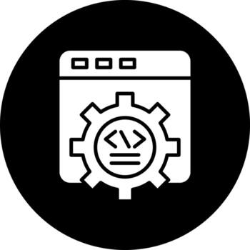 web desarrollo vector icono estilo