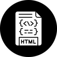 HTML File Vector Icon Style