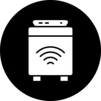 Smart Washing Machine Vector Icon Style