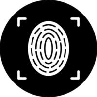 Fingerprint Scan Vector Icon Style