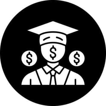 estudiar carga vector icono estilo