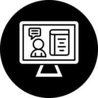 Live Lecture Vector Icon Style