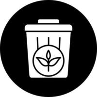 planta basura vector icono estilo