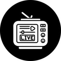 Live Tv Vector Icon Style