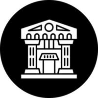 Architecture Museum Vector Icon Style