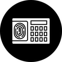 Fingerprint Scanner Vector Icon Style