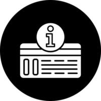 Credit Card Information Vector Icon Style