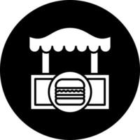 hamburguesa tienda vector icono estilo
