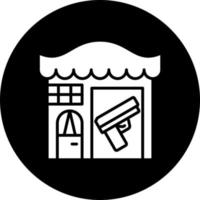 Gun Shop Vector Icon Style