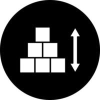 Block Height Vector Icon Style